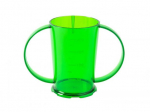 COPOLYSTER 2 HANDLED BEAKER 7OZ TRANS GREEN