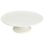 GENWARE WHITE MELAMINE CAKE STAND 13"
