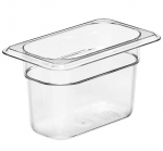 CAMBRO 100MM DEEP 1/9 CLEAR POLYCARBONATE GN PAN 94CW135