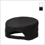 CHEFS SKULL CAP BLACK POLYCOTTON ADJUSTABLE