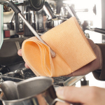 CHICOPEE COFFEE TOWEL ORANGE X10