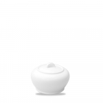 CHURCHILL ALCHEMY FINE CHINA WHITE COVERED SUGAR BOWL 7.7OZ