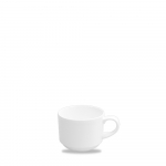 CHURCHILL ALCHEMY FINE CHINA WHITE STACKING COFFEE CUP 6OZ
