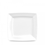 CHURCHILL ALCHEMY FINE CHINA WHITE ENERGY SQUARE PLATE 5.2"