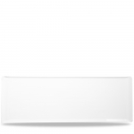CHURCHILL ALCHEMY FINE CHINA WHITE BALANCE RECTANGULAR BUFFET TRAY 22.8X7.9"