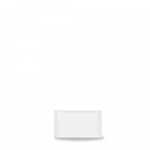 CHURCHILL ALCHEMY FINE CHINA WHITE BALANCE RECTANGULAR BUFFET TRAY 6.7X3.9"