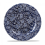 CHURCHILL SUPER VITRIFIED VINTAGE PRINTS WILLOW VICTORIAN CALICO PLATE 10.9"