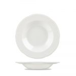 CHURCHILL SUPER VITRIFIED BUCKINGHAM WHITE RIMMED SOUP BOWL 9"