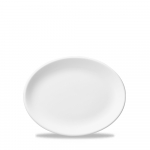 CHURCHILL SUPER VITRIFIED WHITE OVAL PLATE 9"