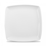 CHURCHILL SUPER VITRIFIED WHITE X SQUARED+ DEEP SQUARE PLATE 10.6"