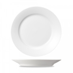 CHURCHILL SUPER VITRIFIED WHITE MEDITERRANEAN PLATE 10"