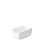 CHURCHILL SUPER VITRIFIED WHITE PROFILE SUGAR SACHET HOLDER 4.6X2.9"