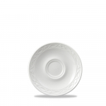 CHURCHILL SUPER VITRIFIED CHATEAU WHITE SAUCER 5.4"