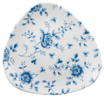CHURCHILL SUPER VITRIFIED VINTAGE PRINTS PRAGUE ROSE CHINTZ TRIANGULAR PLATE 9"