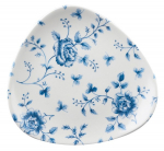CHURCHILL SUPER VITRIFIED VINTAGE PRINTS PRAGUE ROSE CHINTZ TRIANGULAR PLATE 7.5"