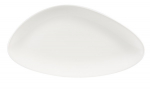 CHURCHILL SUPER VITRIFIED LOTUS WHITE TRIANGULAR PLATE 14X7.4"