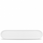CHURCHILL ALCHEMY FINE CHINA WHITE MOONSTONE OBLONG BUFFET TRAY 22.8X3.9"