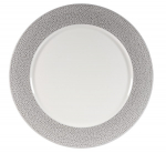 CHURCHILL SUPER VITRIFIED ISLA SHALE GREY PLATE 12"