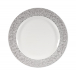 CHURCHILL SUPER VITRIFIED ISLA SHALE GREY FOOTED PLATE 10.9"