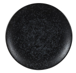 CHURCHILL ART DE CUISINE MENU SHADES CALDERA ASH BLACK COUPE PLATE 8"