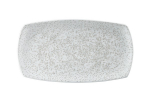 CHURCHILL ART DE CUISINE MENU SHADES CALDERA CHALK WHITE PLATE 14X7.4"