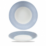 CHURCHILL SUPER VITRIFIED ISLA OCEAN BLUE COUPE PLATE 11"