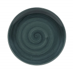CHURCHILL SUPER VITRIFIED STONECAST PATINA RUSTIC TEAL COUPE PLATE 10.2"