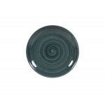 CHURCHILL SUPER VITRIFIED STONECAST PATINA RUSTIC TEAL COUPE PLATE 6.5"