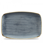 CHURCHILL SUPER VITRIFIED STONECAST BLUEBERRY OBLONG PLATTER 13.5X9.2"