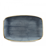 CHURCHILL SUPER VITRIFIED STONECAST BLUEBERRY OBLONG PLATE 11.8X7.8"