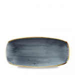 CHURCHILL SUPER VITRIFIED STONECAST BLUEBERRY OBLONG PLATE 10.6X5"
