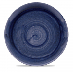 CHURCHILL SUPER VITRIFIED STONECAST PATINA COBALT BLUE COUPE PLATE 11.3"