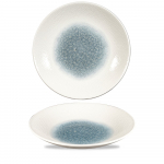 CHURCHILL SUPER VITRIFIED ISLA TOPAZ BLUE COUPE PLATE 11"