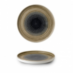 CHURCHILL SUPER VITRIFIED STONECAST AQUEOUS BAYOU WALLED PLATE 10.2"