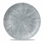 CHURCHILL SUPER VITRIFIED STUDIO PRINTS STONE PEARL GREY COUPE PLATE 11.3"