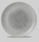 CH STUDIO PRINTS RAKU JASPER GREY COUPE PLATE 28.8CM X12