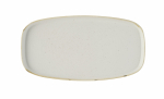 CHURCHILL STONECAST BARLEY WH OBLONG CHEFS PLATE 12"X7 1/4"