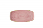 CHURCHILL STONECAST PETAL PINK OBLONG CHEFS PLATES 12X7"