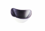 CHURCHILL STONECAST PATINA DEEP PURPLE TRIANGULAR BOWL 6"