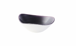 CHURCHILL STONECAST PATINA DEEP PURPLE LOTUS BOWL 7"
