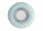 CHURCHILL STUDIO PRINTS FUSION BLUE EVOLVE COUPE PLATE 11.25"