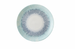 CHURCHILL STUDIO PRINTS FUSION BLUE EVOLVE COUPE PLATE 8.67"