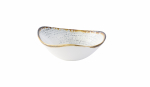 CHURCHILL HOMESPUN ACCENTS JASPER GREY LOTUS BOWL 7"