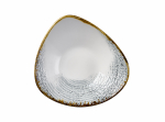CHURCHILL HOMESPUN ACCENTS JASPER GREY LOTUS BOWL 9"