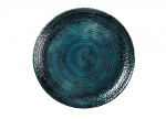 CHURCHILL HOMESPUN CHROMA BLUE EVOLVE COUPE PLATE 11.25"