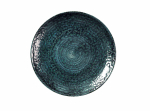 CHURCHILL HOMESPUN CHROMA BLUE EVOLVE COUPE PLATE 8.67"