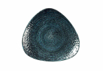 CHURCHILL HOMESPUN CHROMA BLUE LOTUS PLATE 9"