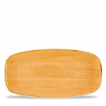 STONECAST TANGERINE CHEFS' OBLONG PLATE NO. 3 29.8 X 15.3