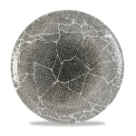 KINTSUGI QUARTZ BLACK COUPE PLATE 28.8CM