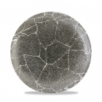 KINTSUGI QUARTZ BLACK COUPE PLATE 21.7CM